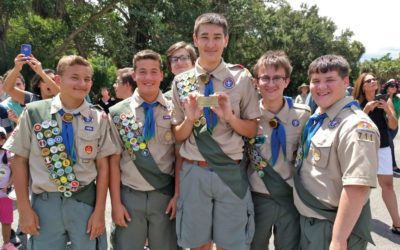 Boy Scouts install osprey platform at MacArthur park