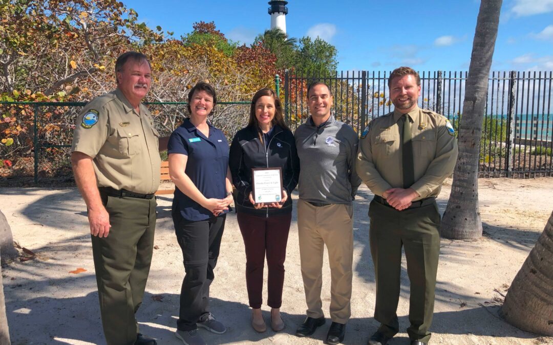 Florida Power & Light Awarded Corporate Contributor of the Year For Its 10-Year Partnership with John D. MacArthur Beach State Park